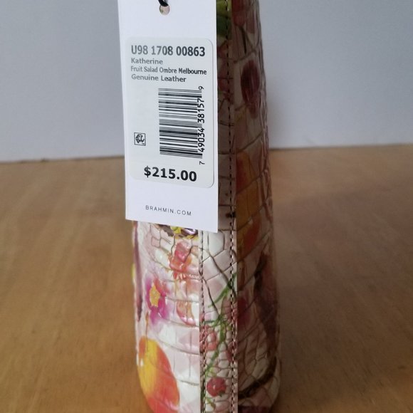 BRAHMIN Purse Katherine Fruit Salad Ombre Melbourne Crossbody Bag - Picture 16 of 16